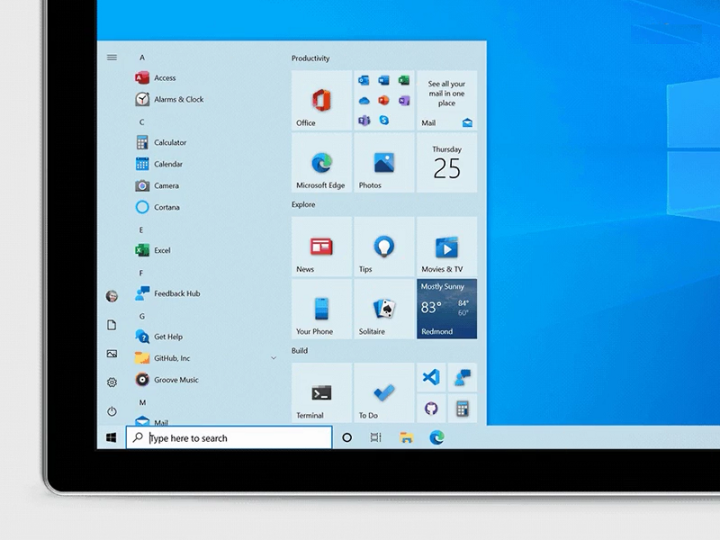 Bản cập nhật Windows 10 mới đã có sẵn trên menu Start được nâng cấp