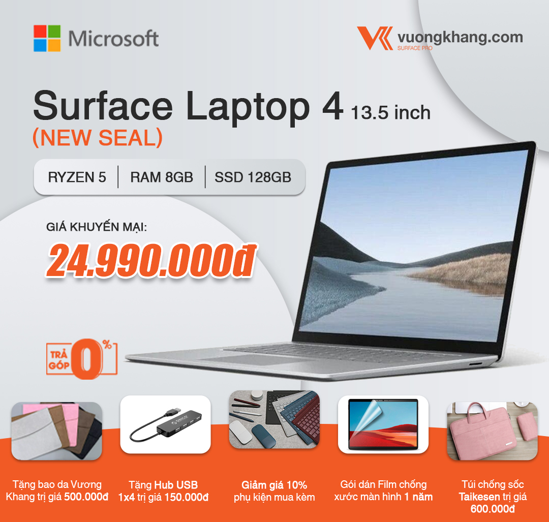 Surface Laptop 4 - Ryzen 5 / RAM 8GB / SSD 128GB