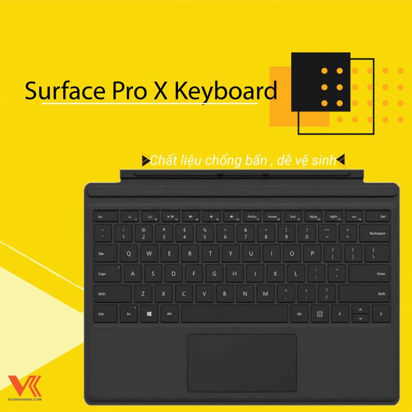 Bàn phím Surface Pro X Keyboard Type Cover chất liệu chống bẩn, dễ dàng vệ sinh