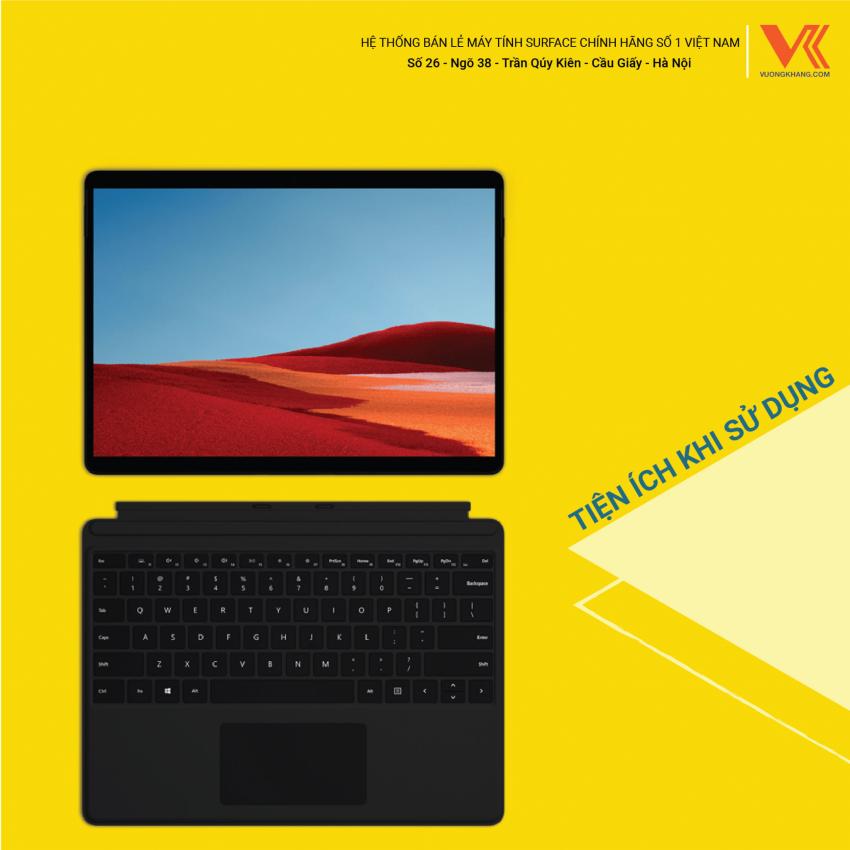 Surface Pro X Keyboard Type Cover thiết kế thông minh, mang lại nhiều tiện ích