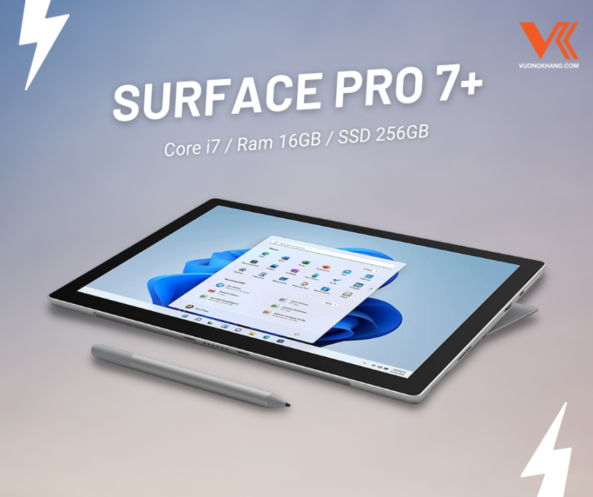 Surface Pro 7 Plus - Core I7 / Ram 16GB / SSD 256GB (Only Wi-Fi)