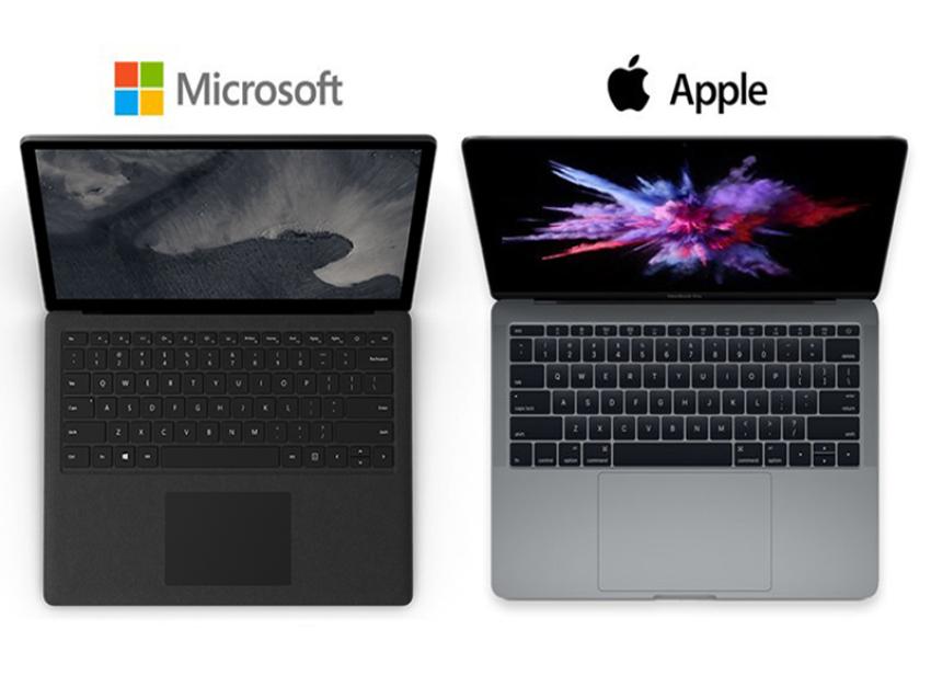 So với Macbook thì Surface của Microsoft lại được đánh giá là phù hợp với dân văn phòng hơn