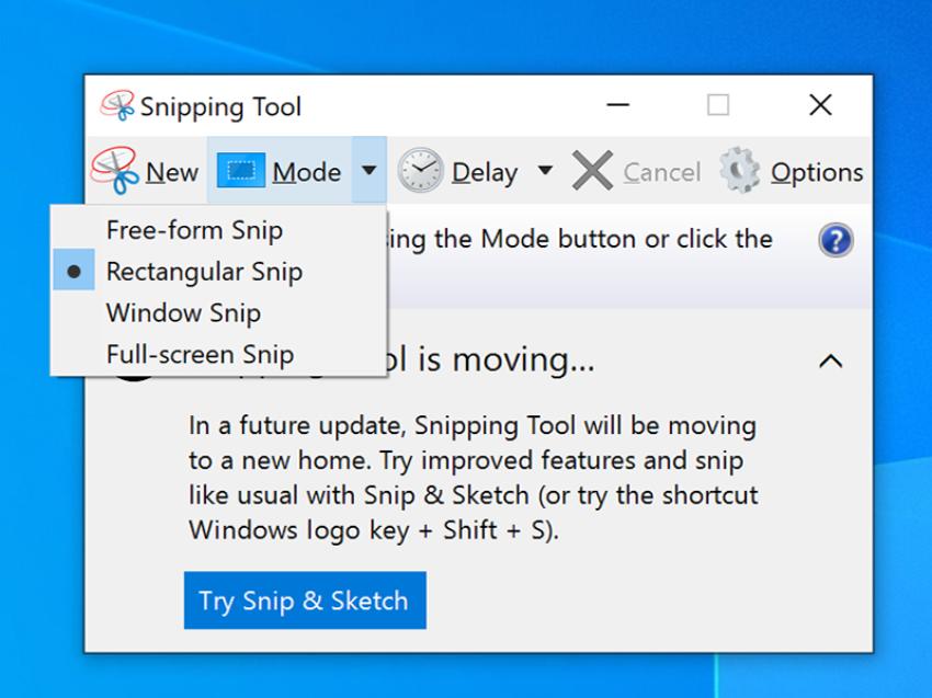 Snipping Tool là ứng dụng chụp ảnh màn hình huyền thoạt trên Windows