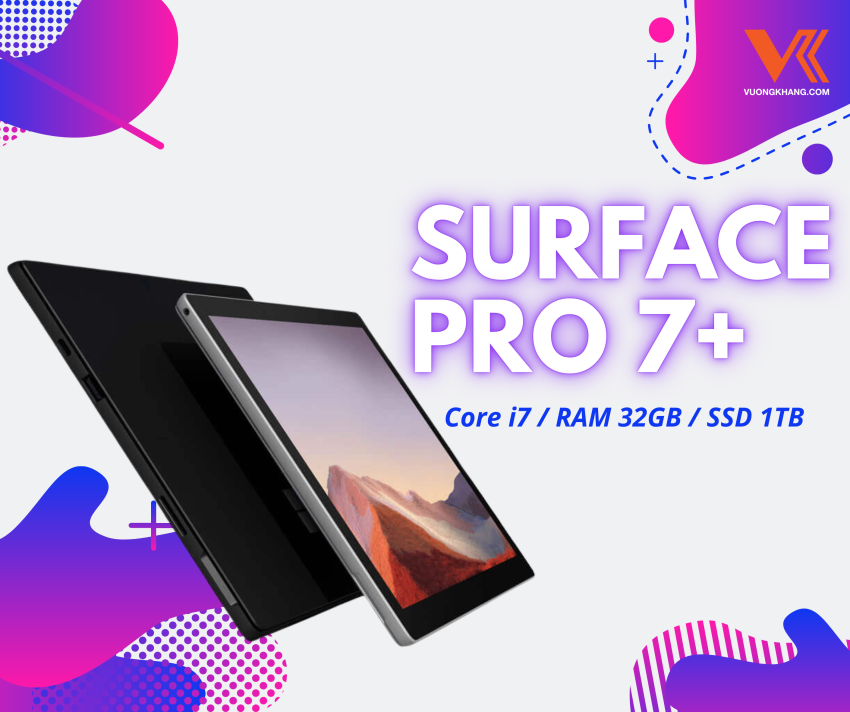Surface Pro 7 Plus - Core i7 / RAM 32GB / SSD 1TB (Only Wi-Fi)