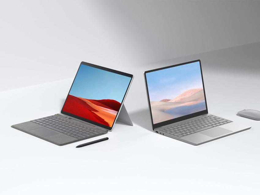 Surface Laptop Go và Surface Pro X đều có thiết kế cao cấp.