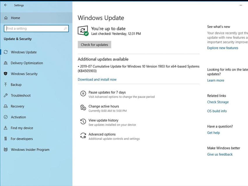 Windows Update.